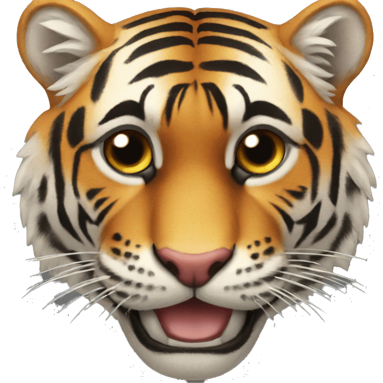 Emoji de un tigre gruñiendo emoji