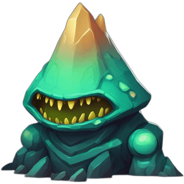 alien mountain creature scifi roguelike rpg style inspired by slay the spire digital art emoji