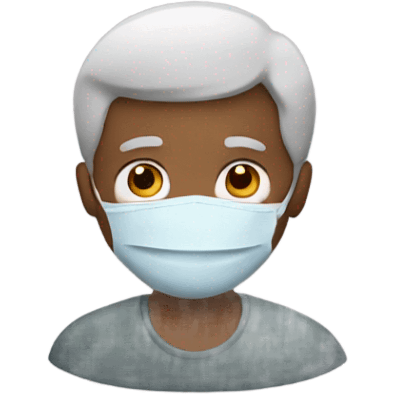 A father with  mask emoji