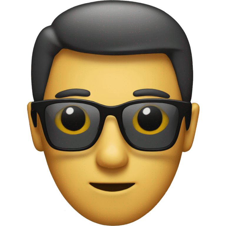 Person with sunglasses. Ust the head emoji