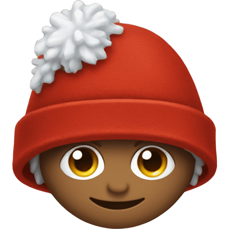 red winter hat  emoji