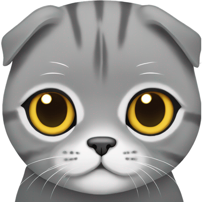 gray scottish fold emoji