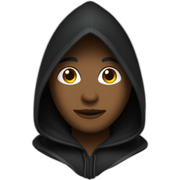 black hooded figure with a pointed hat emoji