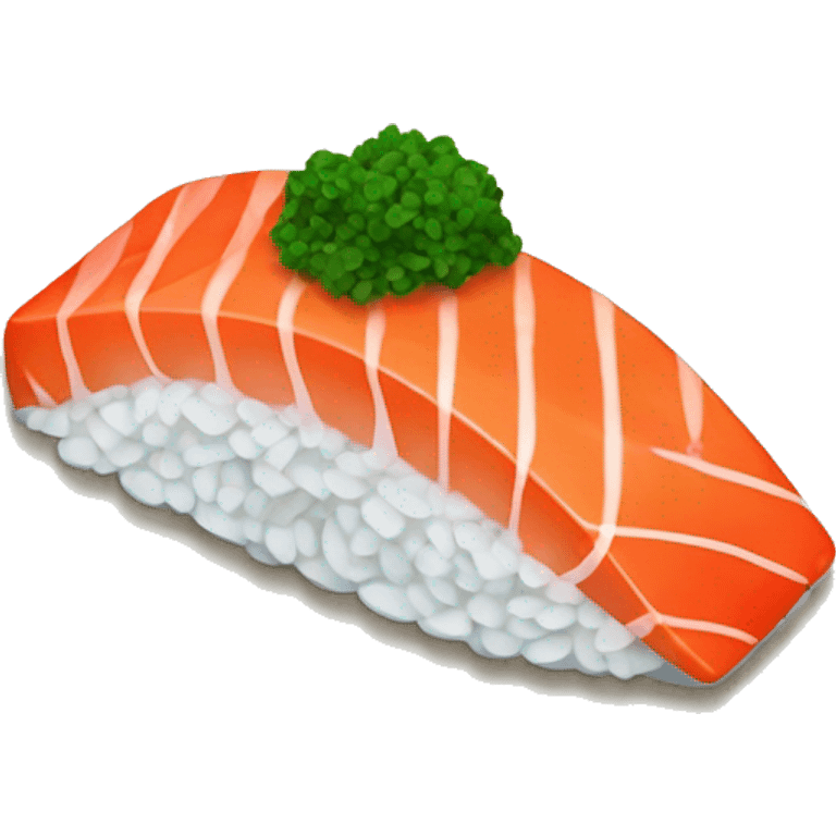 one piece of salmon sushi emoji