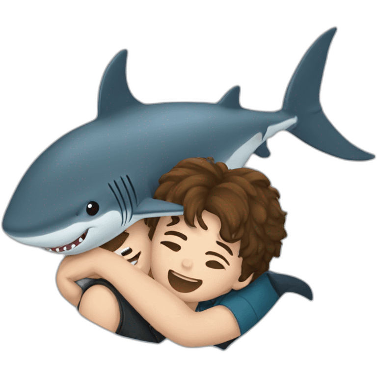 Harry Potter hug a shark emoji