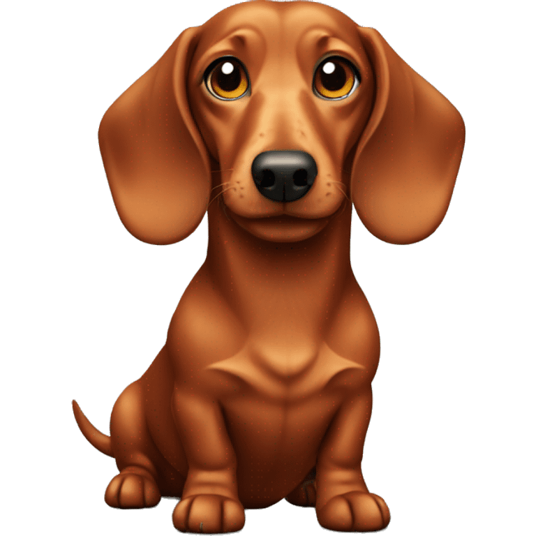 A red-haired dachshund emoji