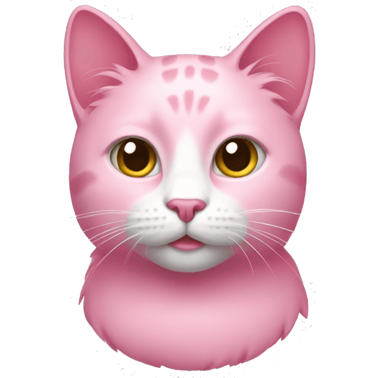 A pink cat emoji