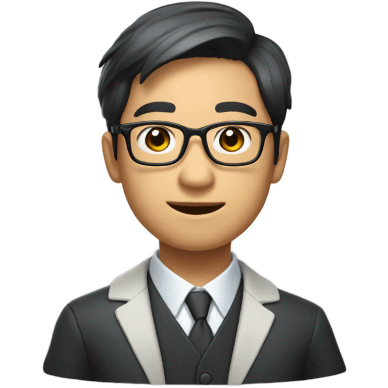 Professor young asian emoji