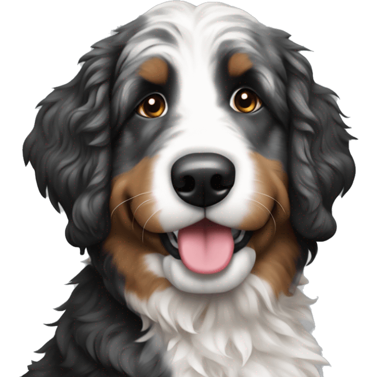 tri merle bernedoodle emoji