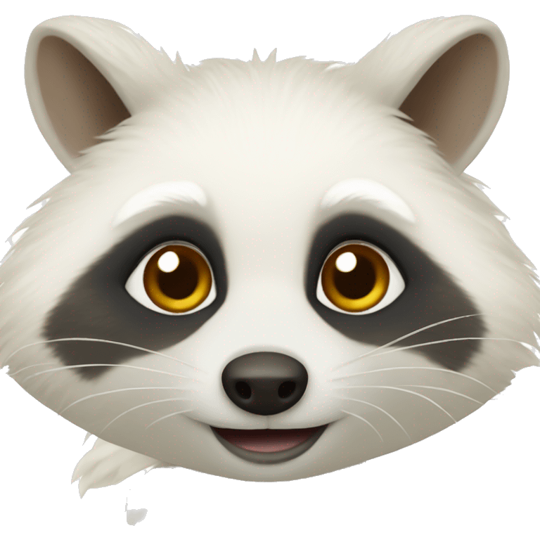 Albino raccoon emoji