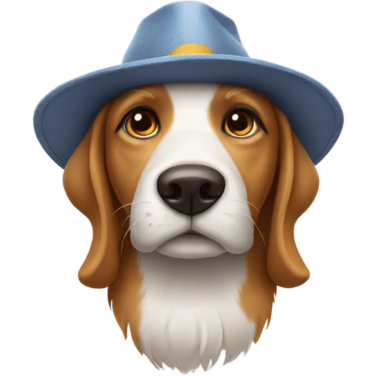 dog with a hat  emoji