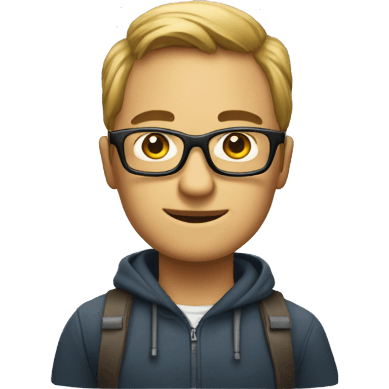 create an emoji like the programmer with glasses emoji