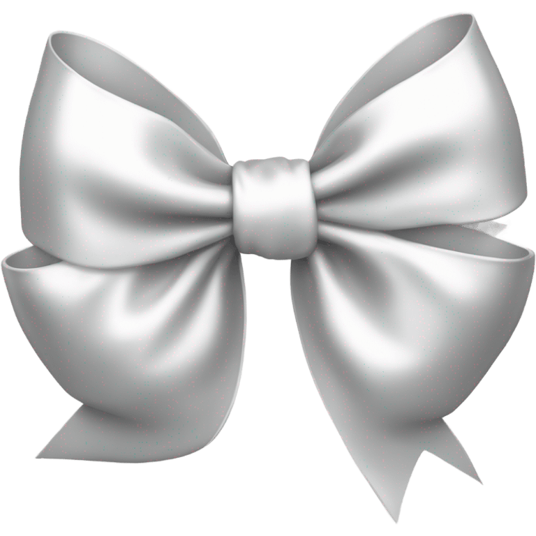 white satin bow emoji