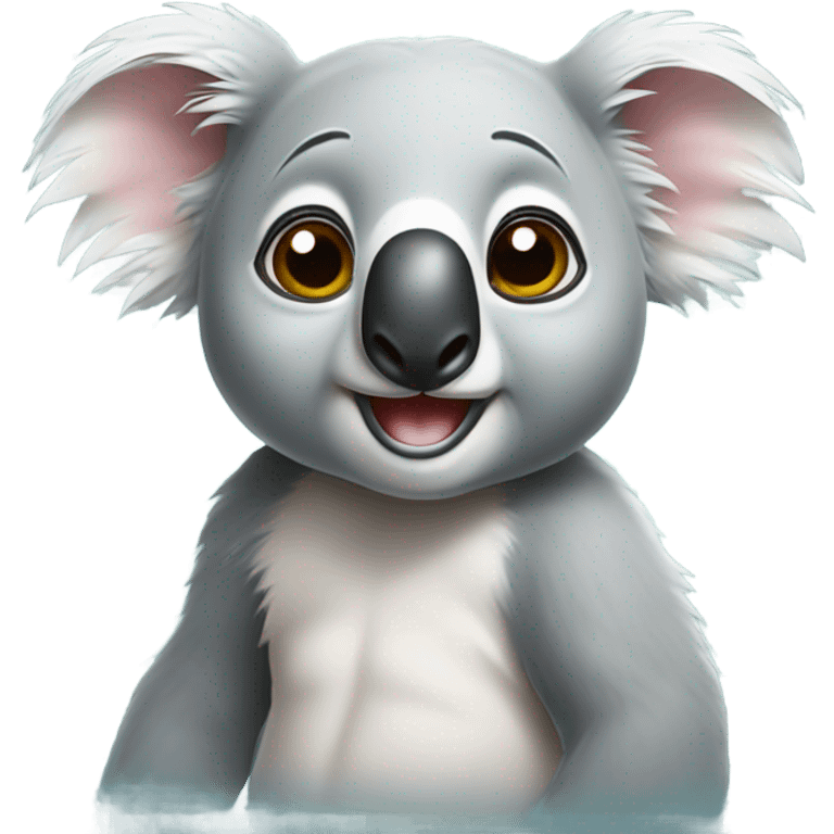 Koala rolling his eyes emoji