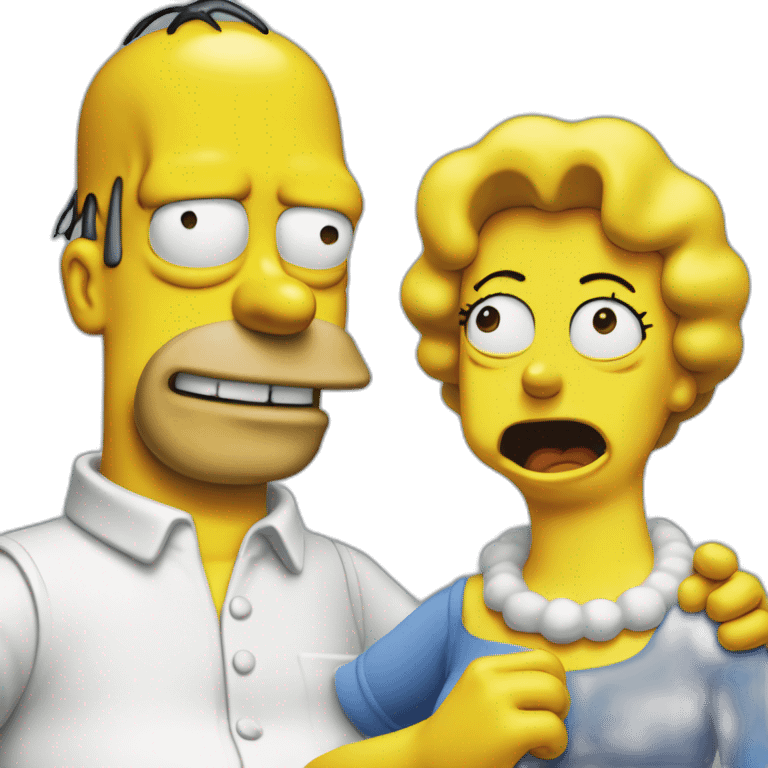 marge et homer pauvre emoji