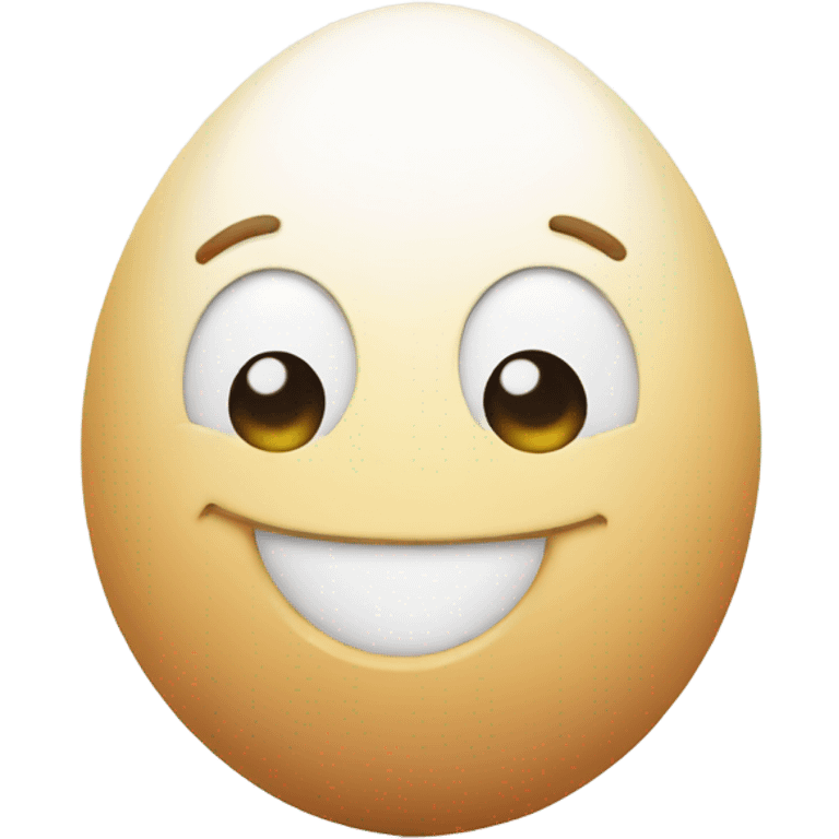 Egg with a smile emoji