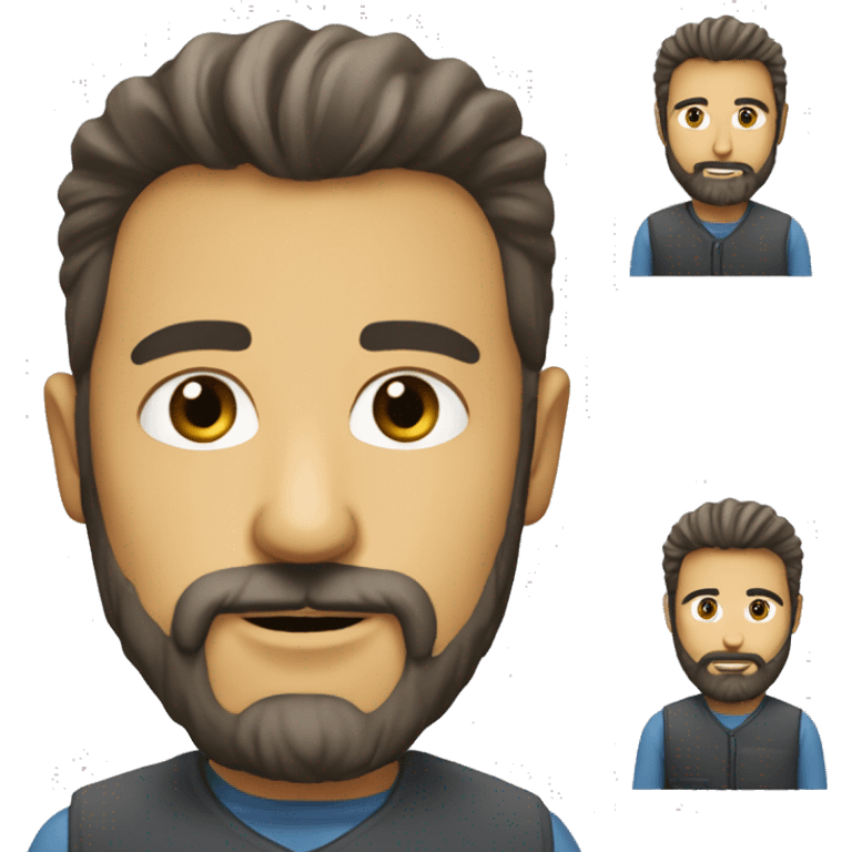 Féliciter mon équipe avec un personnage  avec un petite barbe de 1 jour emoji