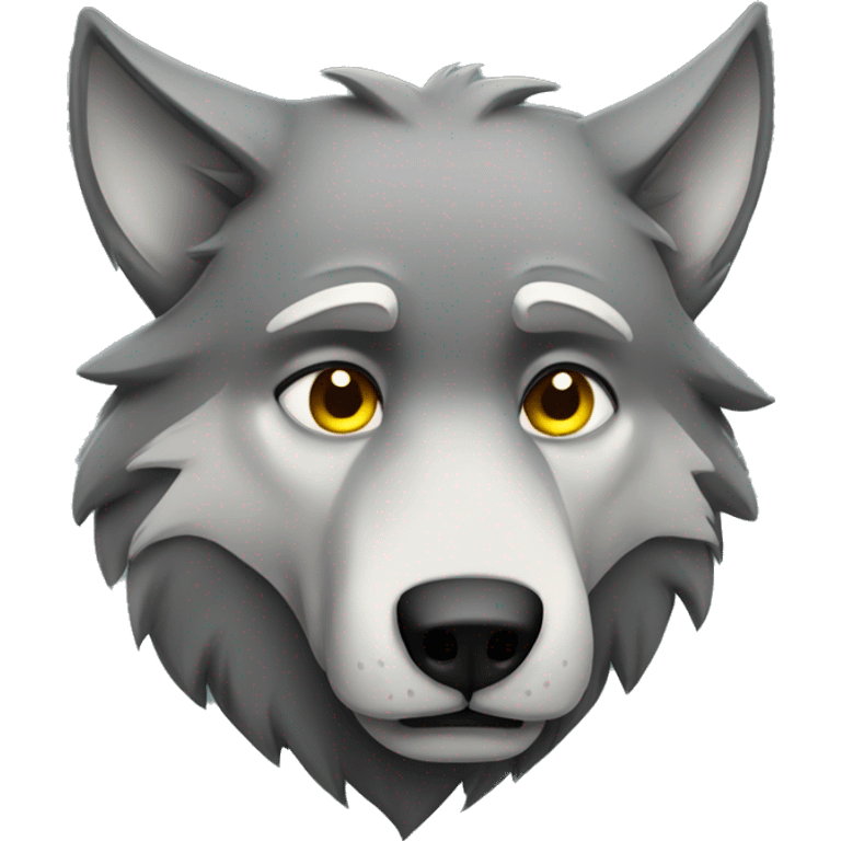 Sad warewolf emoji