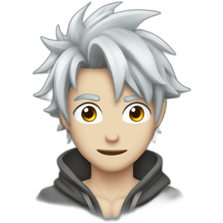 Grey fairy tail emoji