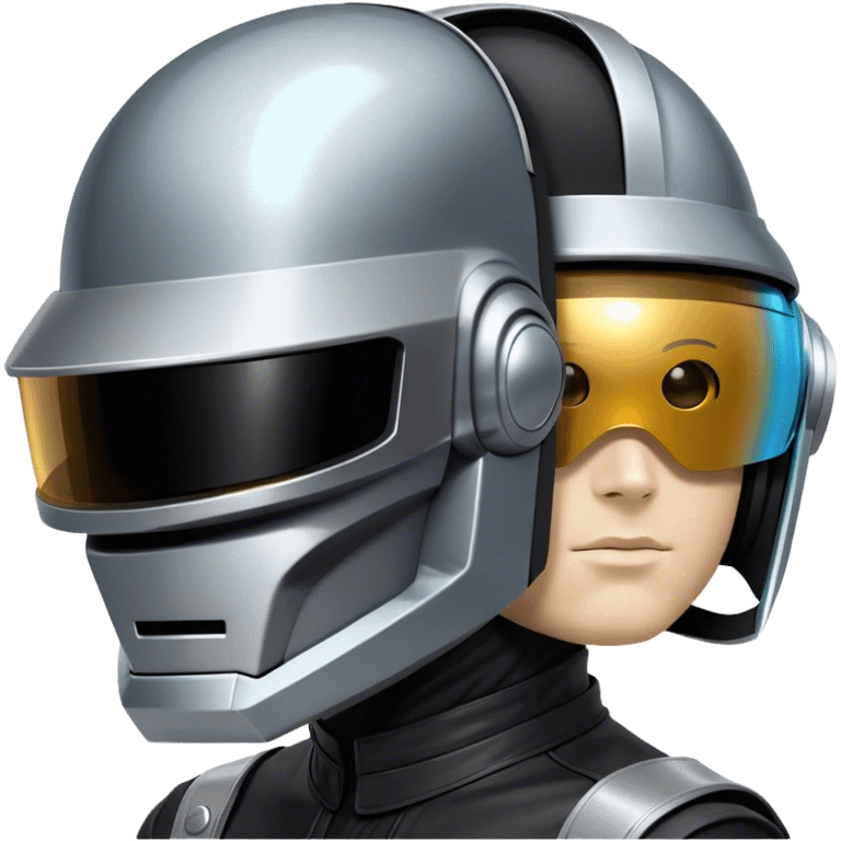 Daft punk one person with two heads emoji