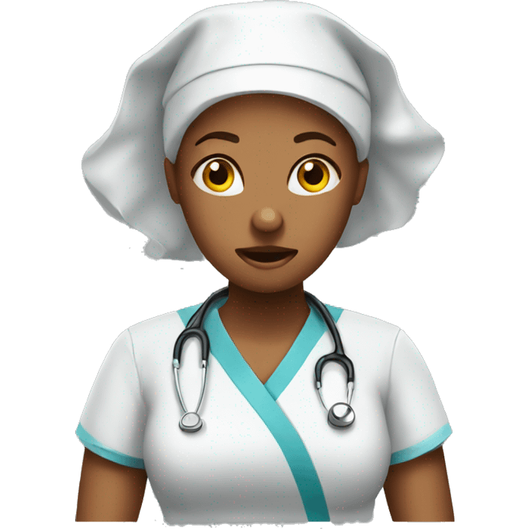 stressed nurse emoji