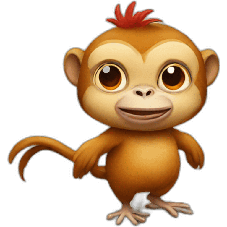 monkey chicken emoji