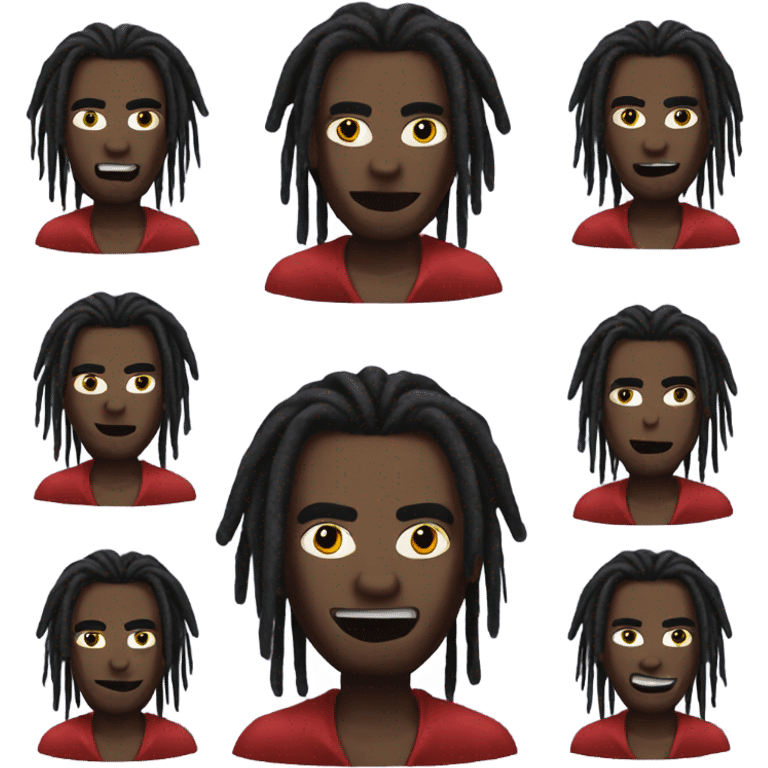 Gay Vampire with dreads emoji