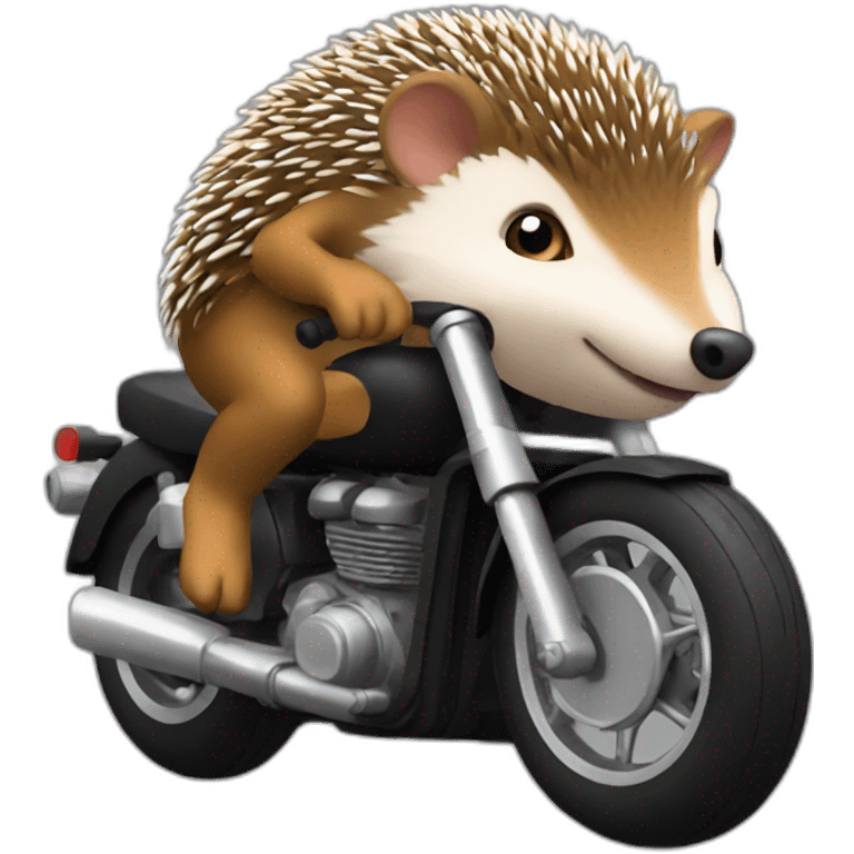 hedgehog-motorcycle emoji