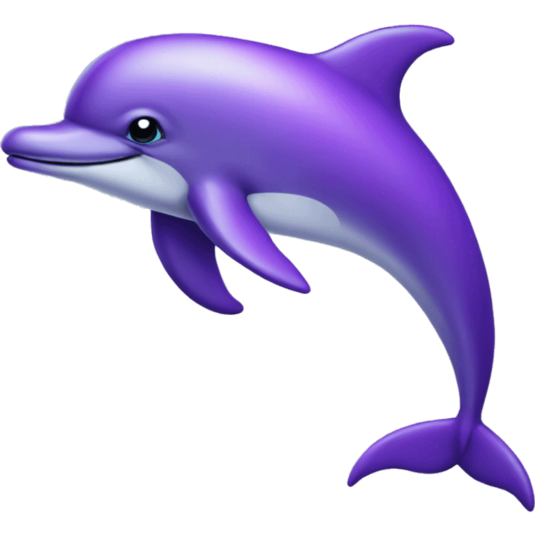 Purple dolphin  emoji