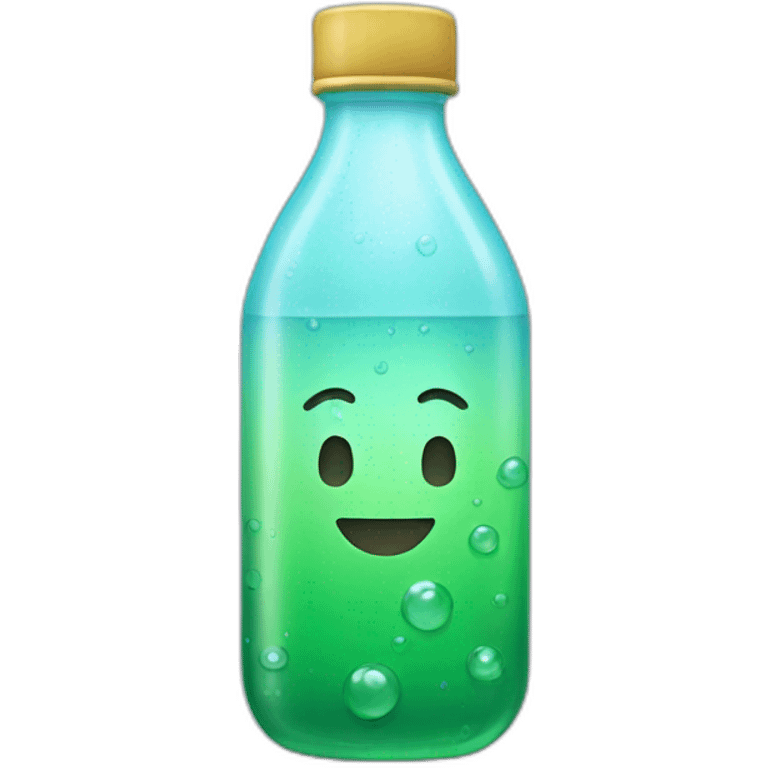 Bottle with dew emoji