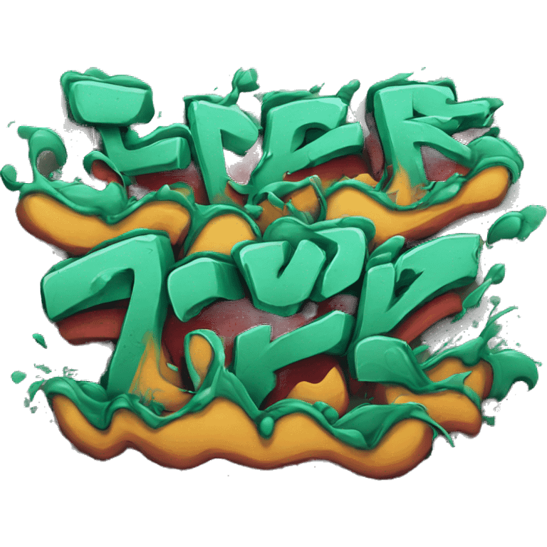 Graffiti text: Fidesz emoji