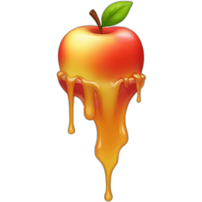 Melting apple ios emoji