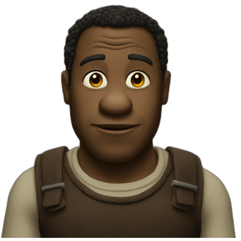 black-shrek emoji