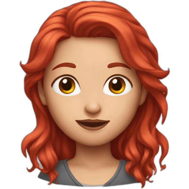 really red hair girl emoji