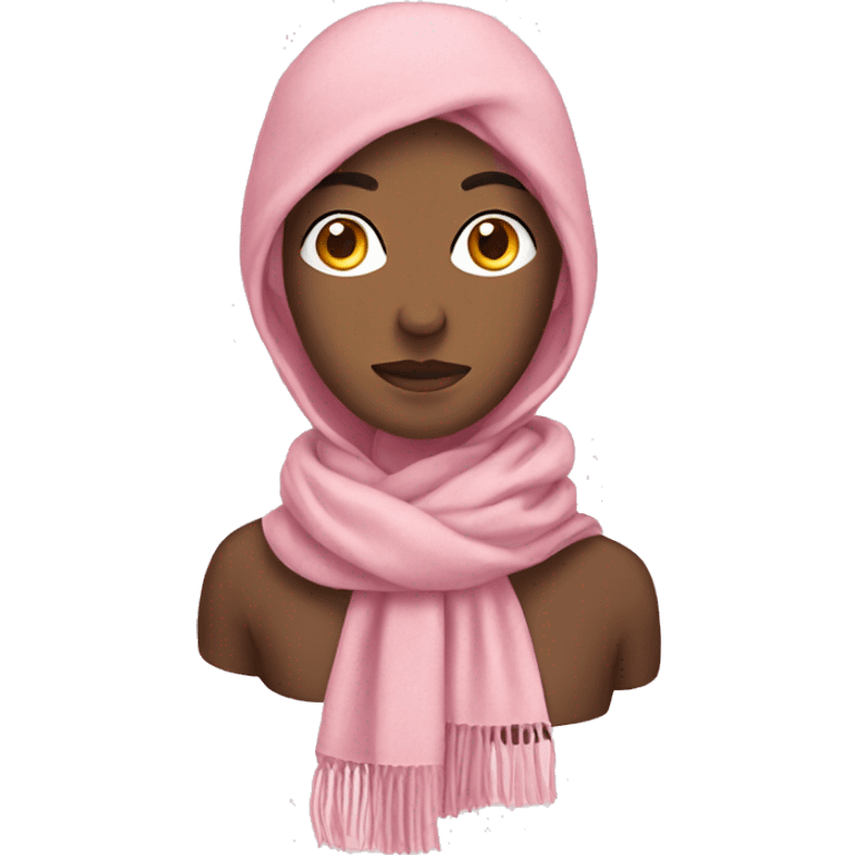 light pink scarf emoji