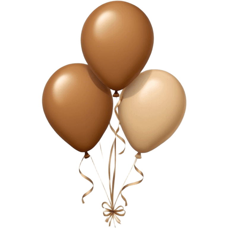 brown beige balloons emoji