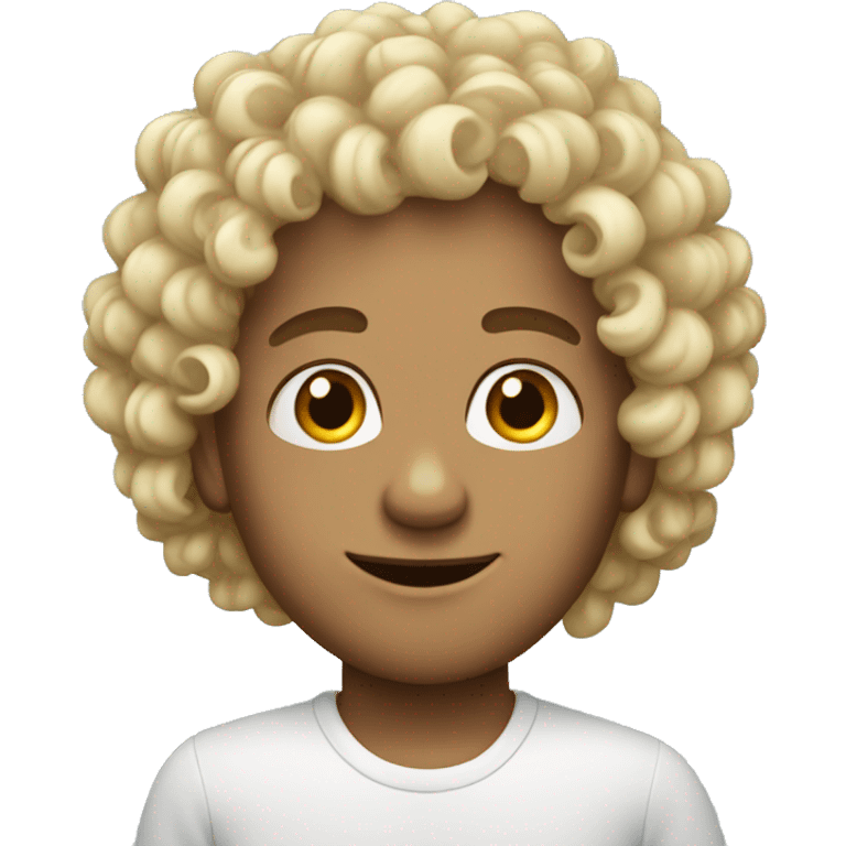 human wit curly ha emoji