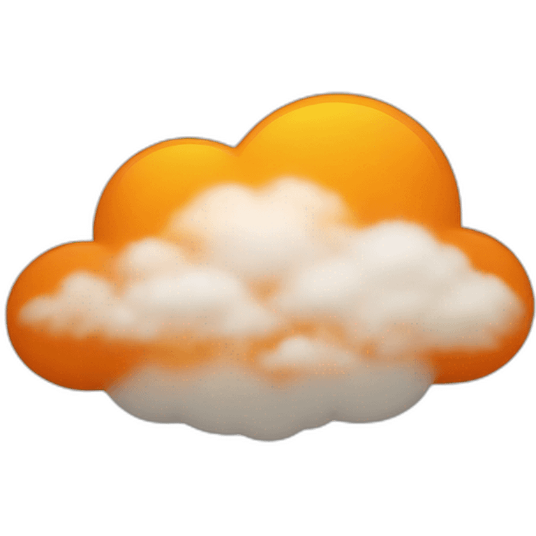 Orange cloud  emoji