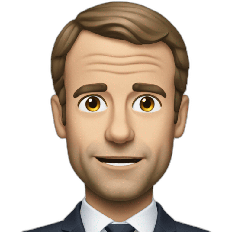 Macron qui fait caca emoji