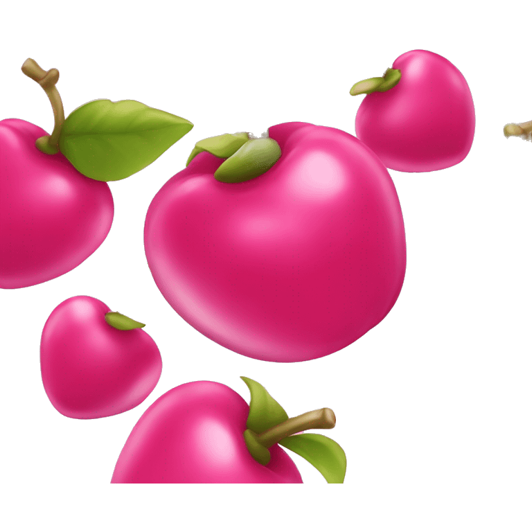 Pink glossy cherrys  emoji