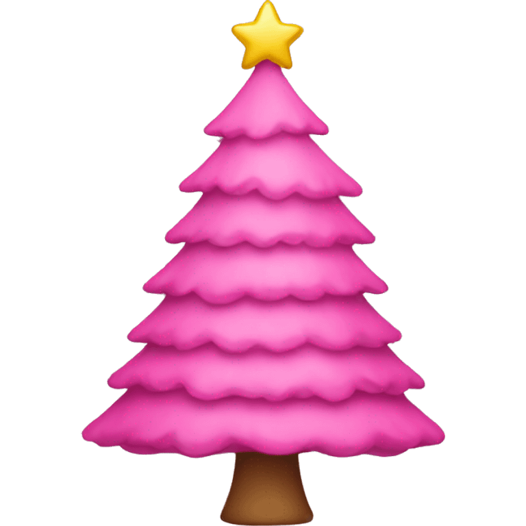 pink christmas tree emoji