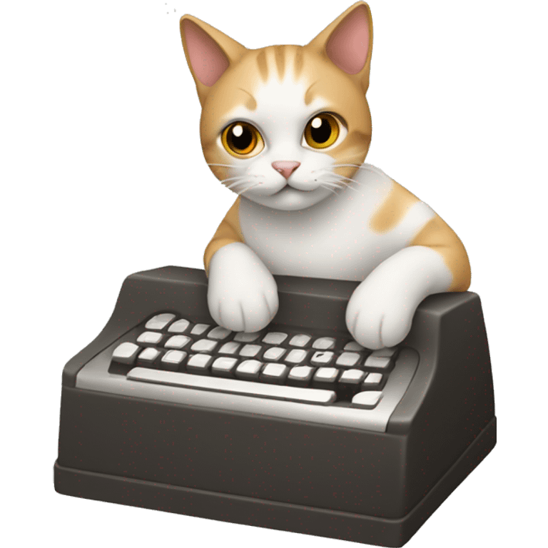 cat typing fast emoji