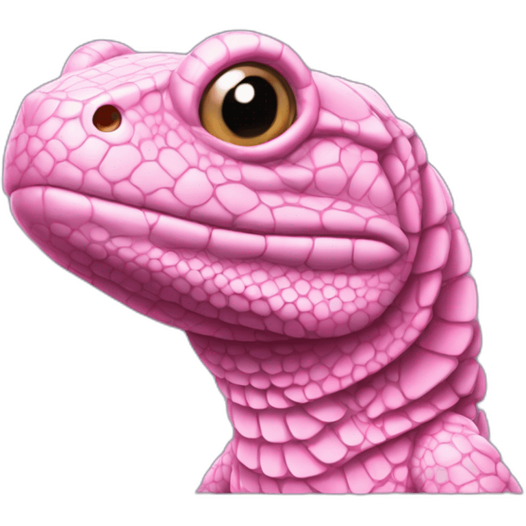 pink tegu lizard emoji