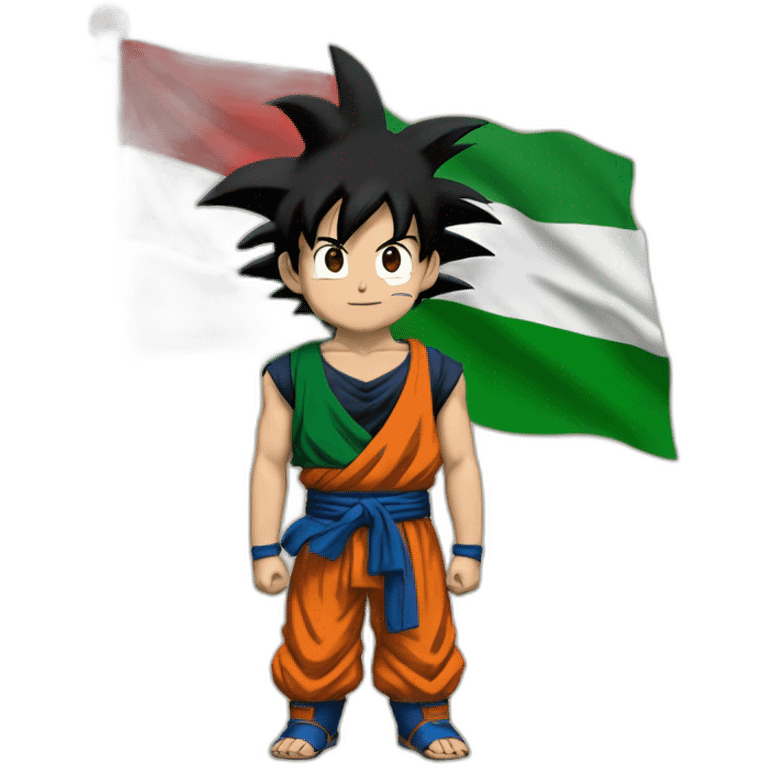 son goku palestine flag emoji