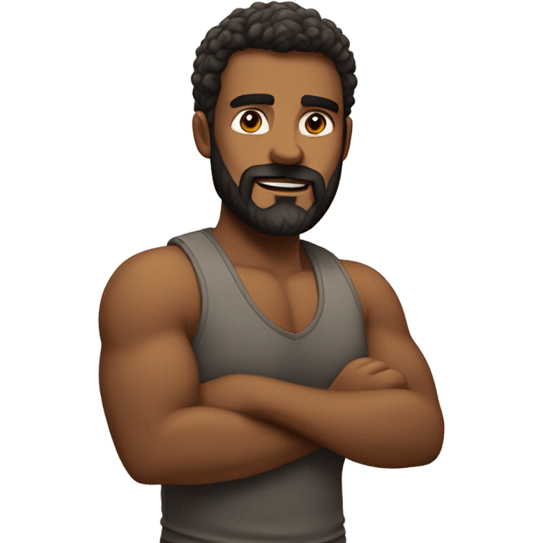 Gay hirsute man emoji