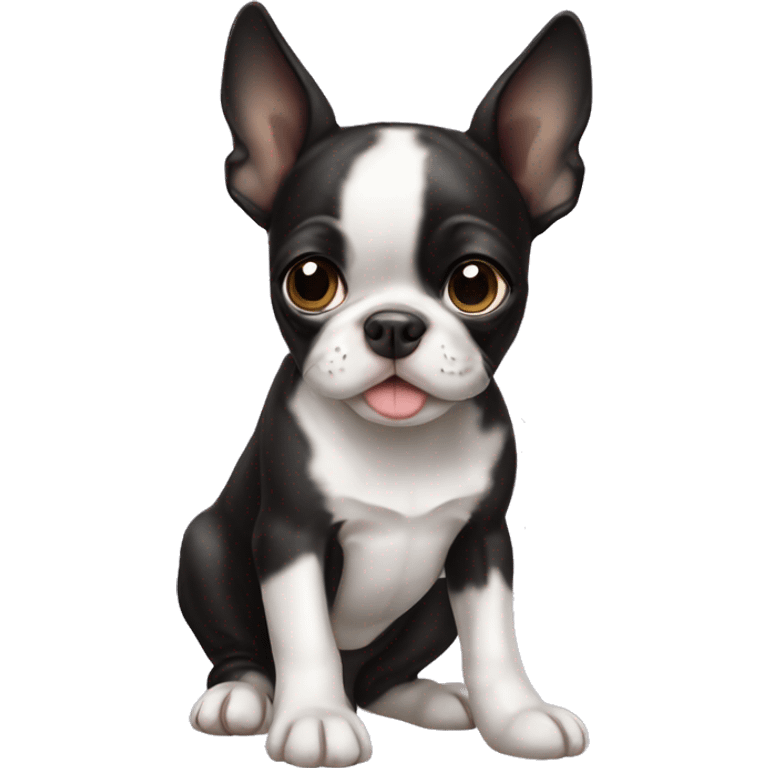 Boston terrier puppy emoji