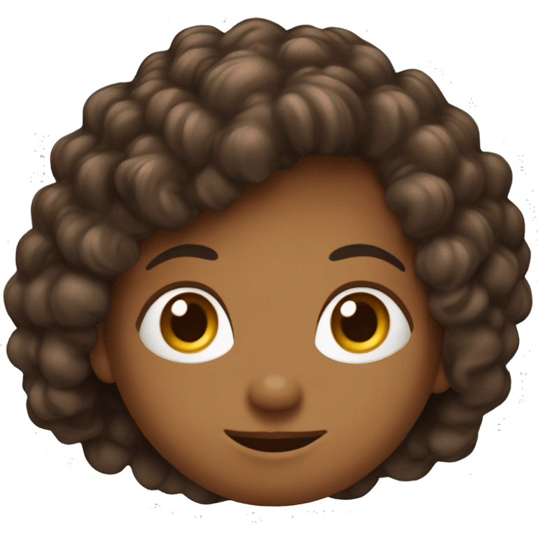 Une fée métisse avec des cheveux long brun foncé  emoji