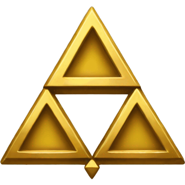 Zelda triforce symbol golden emoji