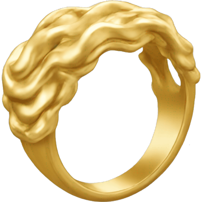 gold wavy ring emoji