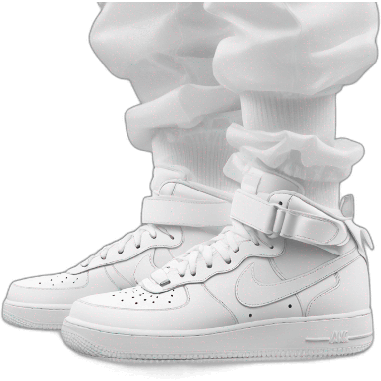 Nike aire force one white emoji